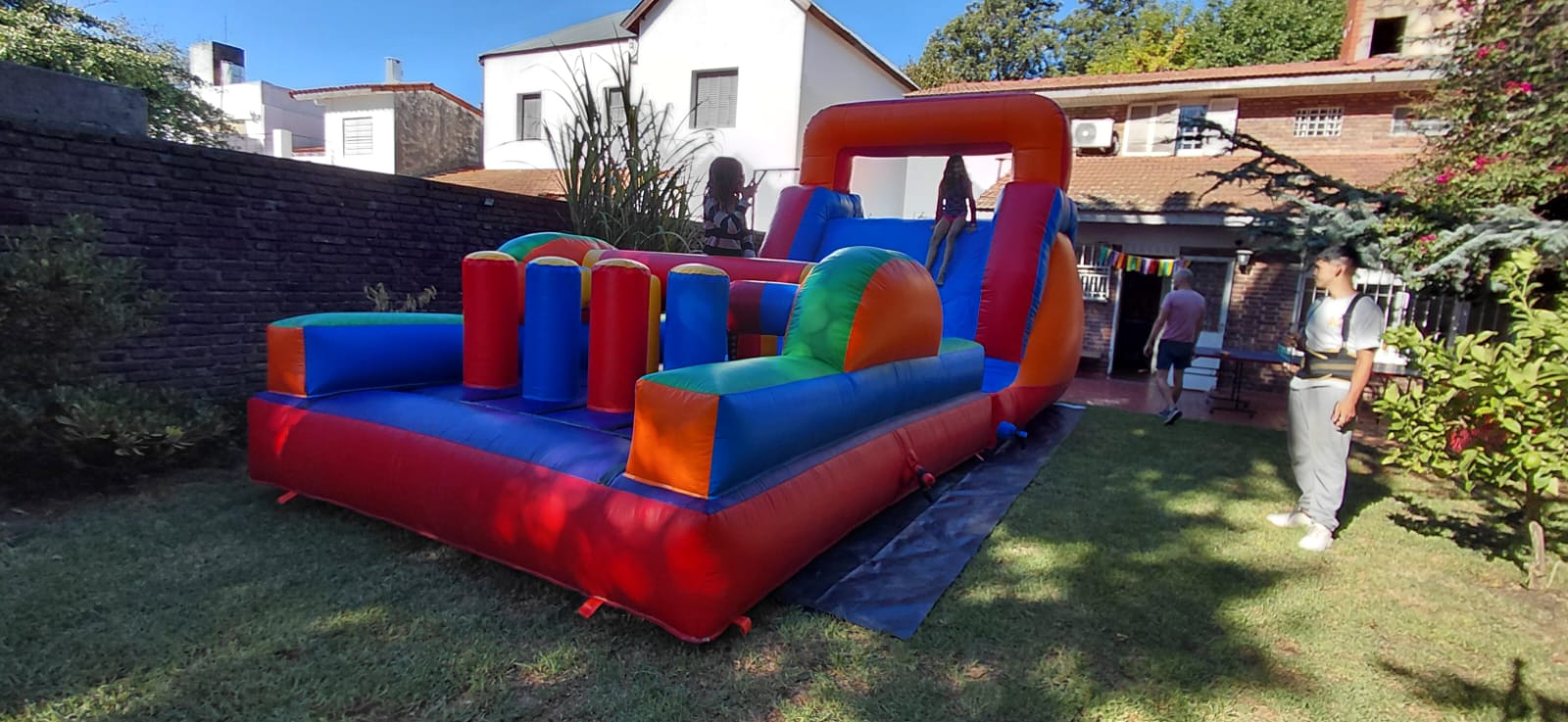 Rampa+mini carrerita de obstáculos 3x8 